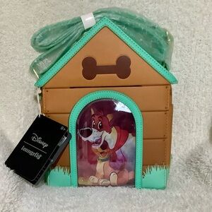 LOUNGEFLY I HEART DISNEY DOGS FIGURAL TRIPLE LENTICULAR CROSSBODY BAG - NEW
